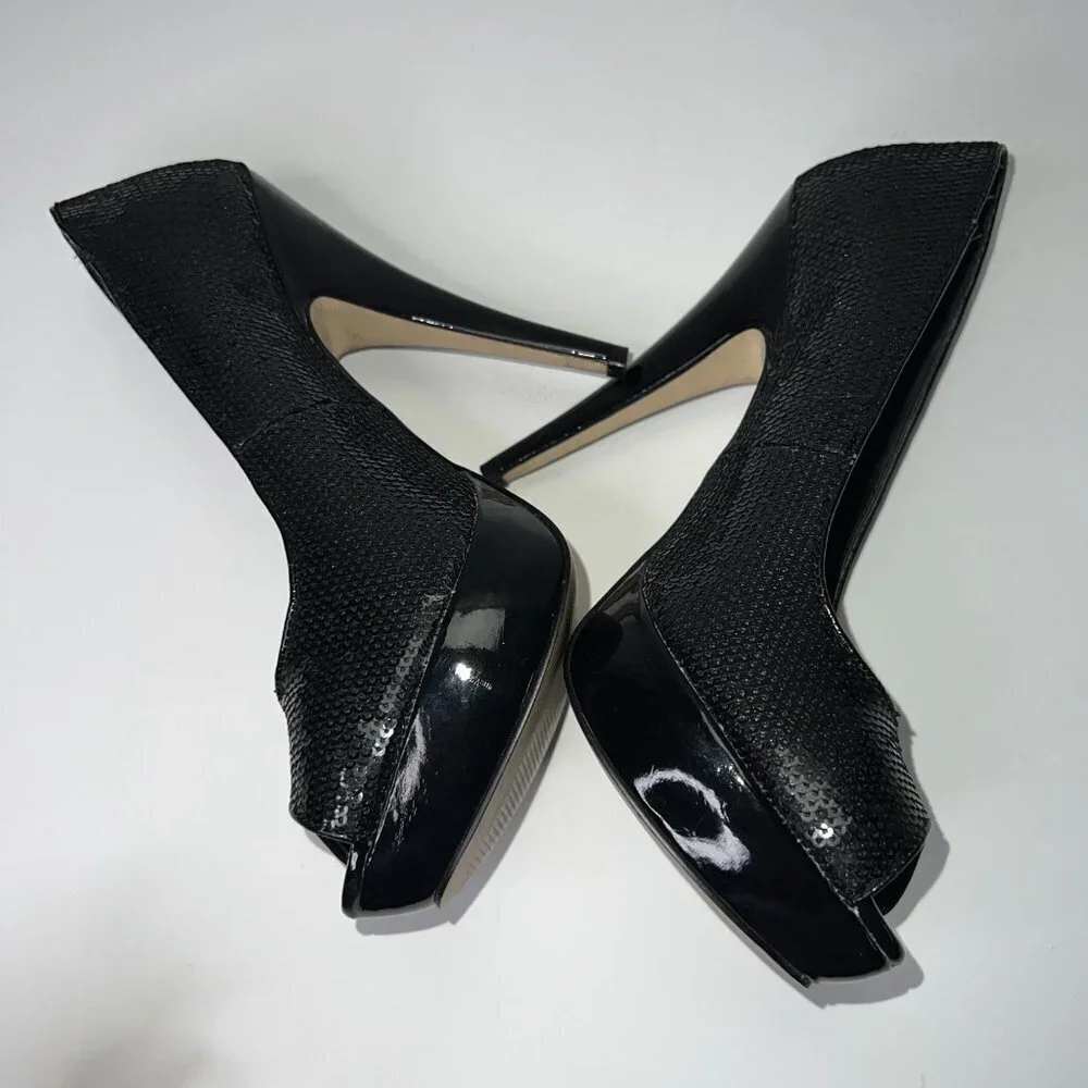 ALDO Sequins Platform Heels 8
